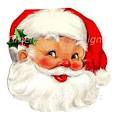 Digital Download Image Santa Claus Face Red Santa Hat Holly - Etsy